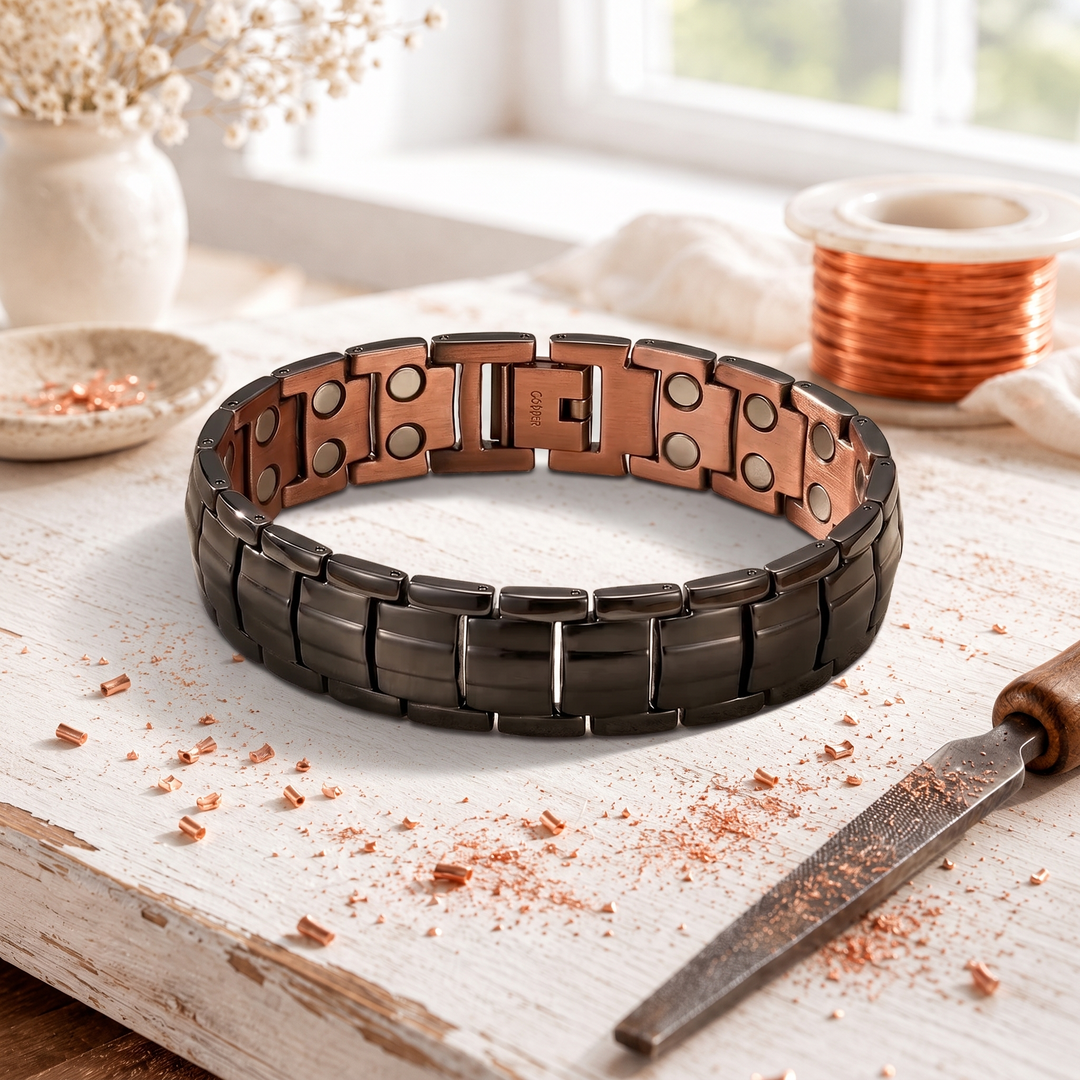 Letitia | Obsidian Copper Bracelet