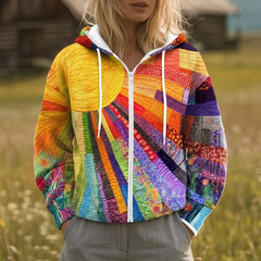 Nika | Sunburst Print Jacket