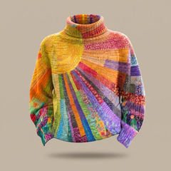 Farra | Retro Sunburst Turtleneck