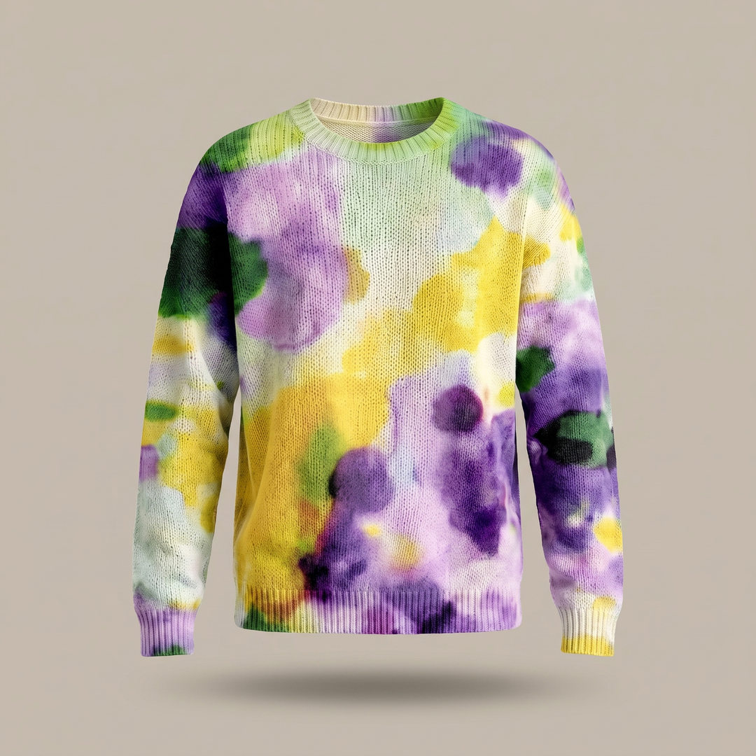 Soraya | Tie-Dye Floral Sweater