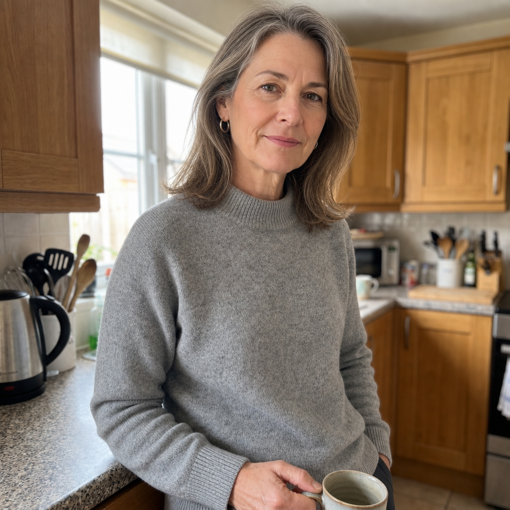 Jenifer | Mock Neck Cashmere Sweater