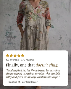 Hosanna | Soft Floral Midi Dress five star customer review
