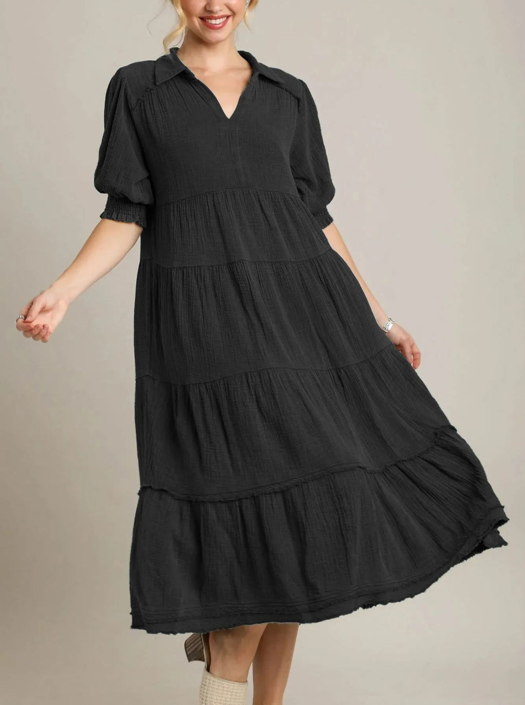 Andrea | Tiered Maxi Dress