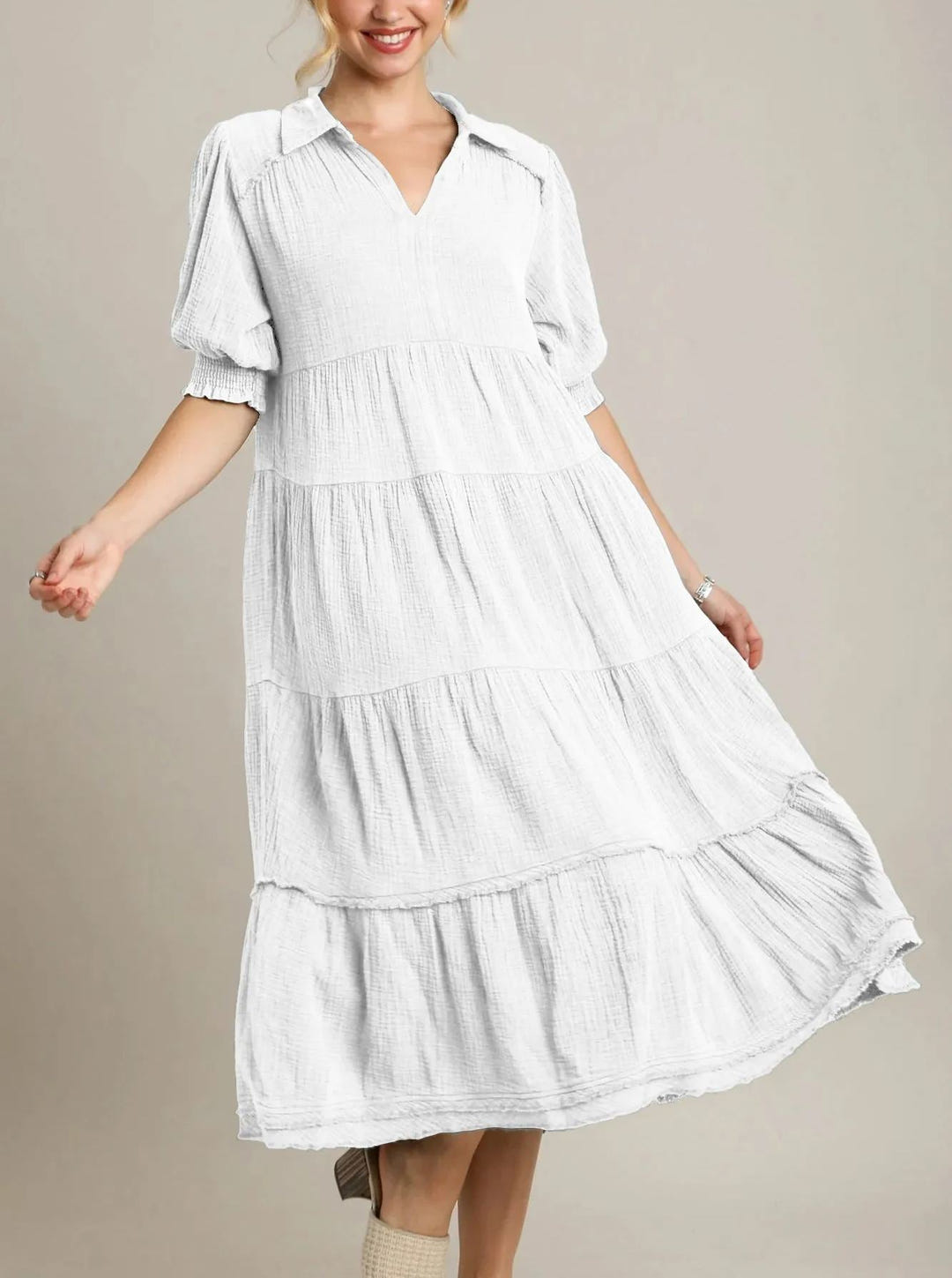 Andrea | Tiered Maxi Dress