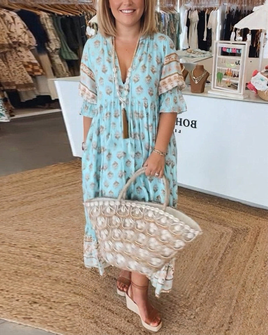 Kaitlin | Bohemian Midi Dress