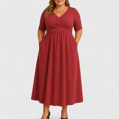 Lacey | Elegant Midi Dress with Pockets