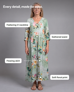 India-Rose | Floral Summer Dress details