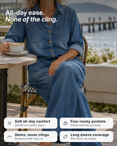 Jolene | Relaxed Long-Sleeve Jumpsuit benefits