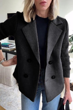 Iona | Tailored Knit-Sleeve Blazer