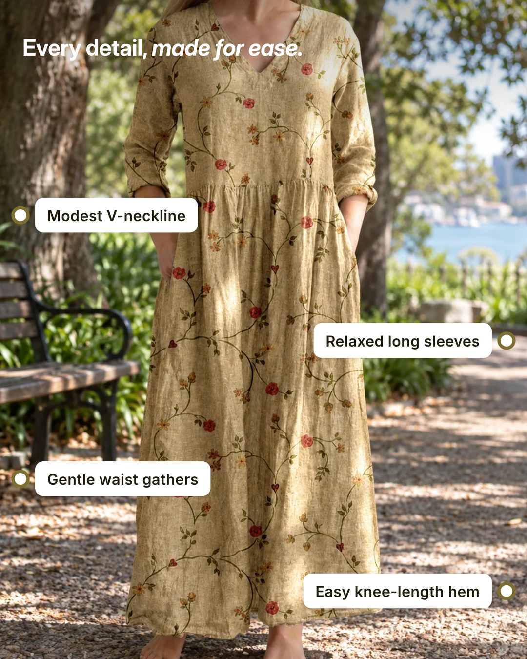 Jules | Floral Summer Dress details