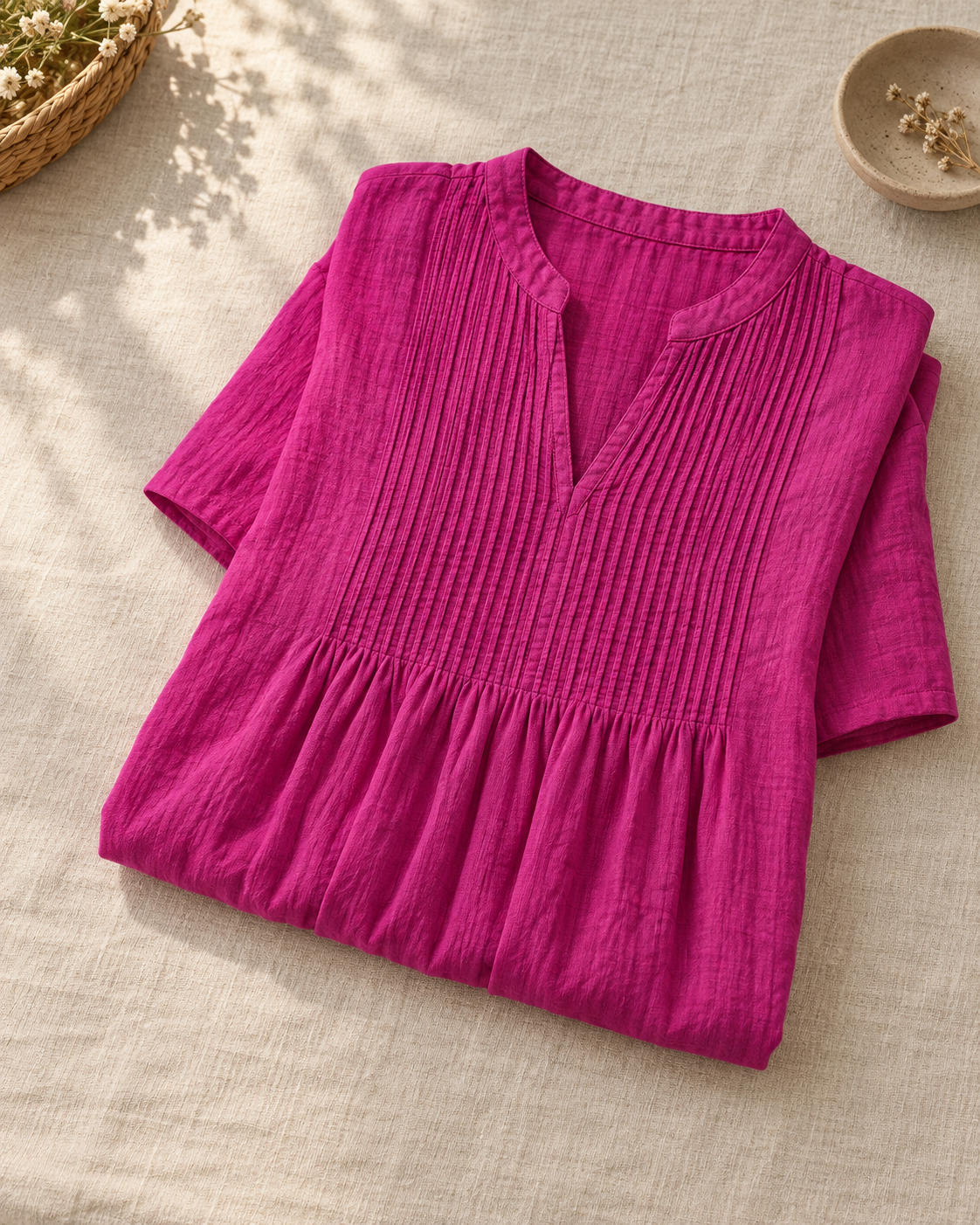 Juliane | Pleated Midi Dress