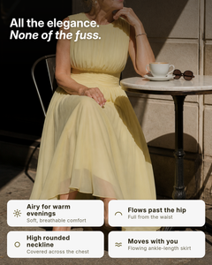 Kathleen | Ruched Waist Maxi Dress benefits