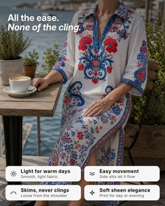 Kerryn | Paisley Print Kaftan Maxi Dress benefits
