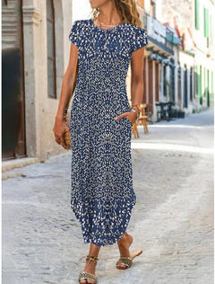 Judith | Blue Garden Maxi