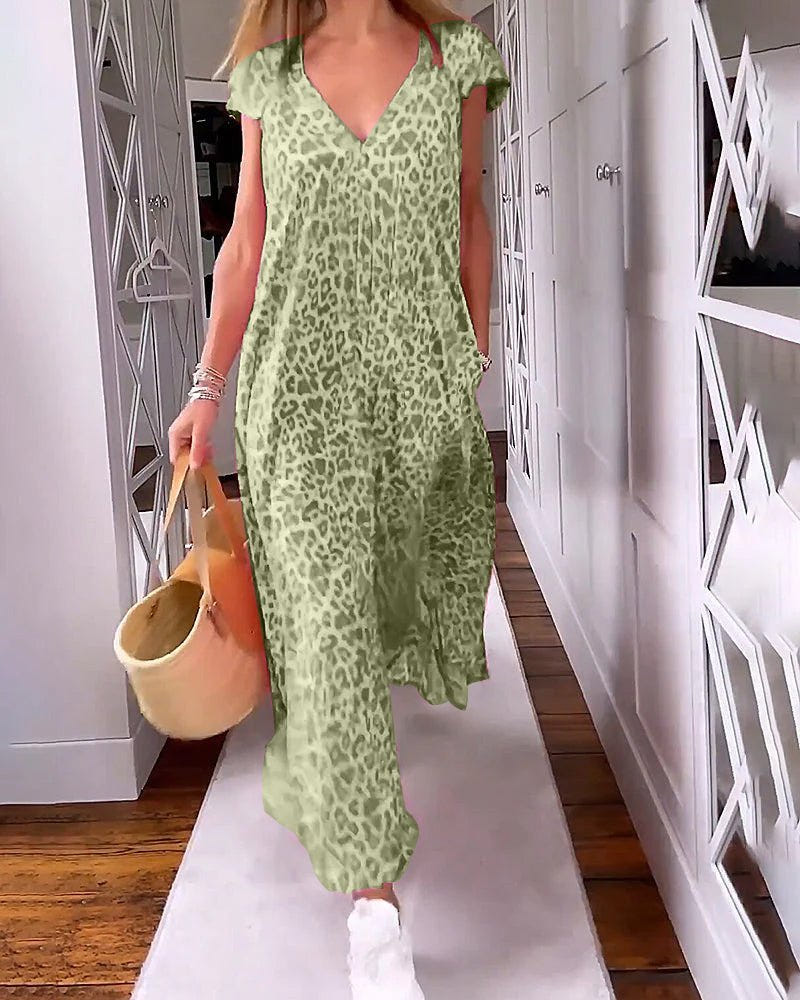 Cassandra | V-Neck Maxi Dress