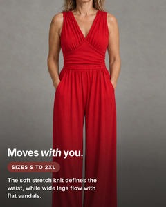 Lainey | Wide-Leg Jersey Jumpsuit fit and sizes