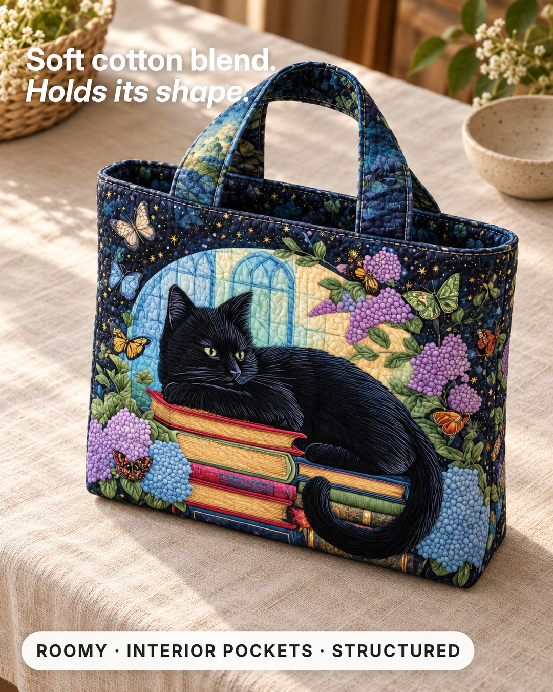 Lana | Padded Tote Bag fabric close-up