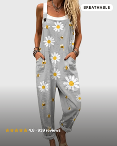 Linda | Ditsy Floral Dungarees
