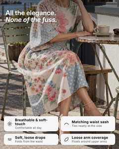 Linnea | Floral Soft-Touch Midi Dress benefits