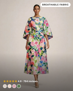 Linnea | Floral Soft-Touch Midi Dress in floral
