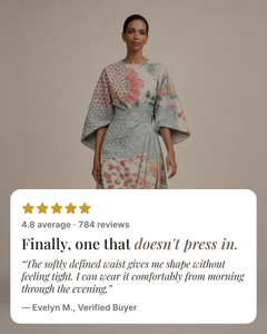Linnea | Floral Soft-Touch Midi Dress five star customer review