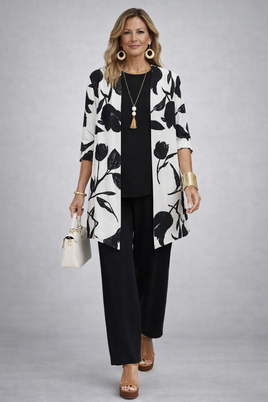 Darcie | Floral Cardigan Three-Piece Set