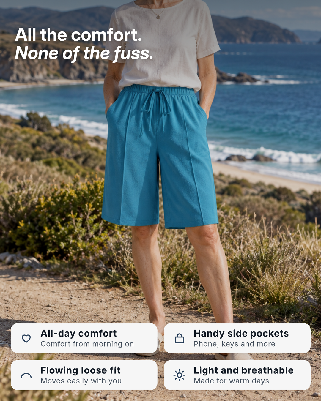 Lourdes | Elegant Comfort Shorts benefits