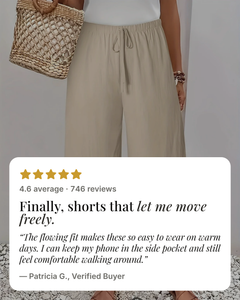 Lourdes | Elegant Comfort Shorts five star customer review