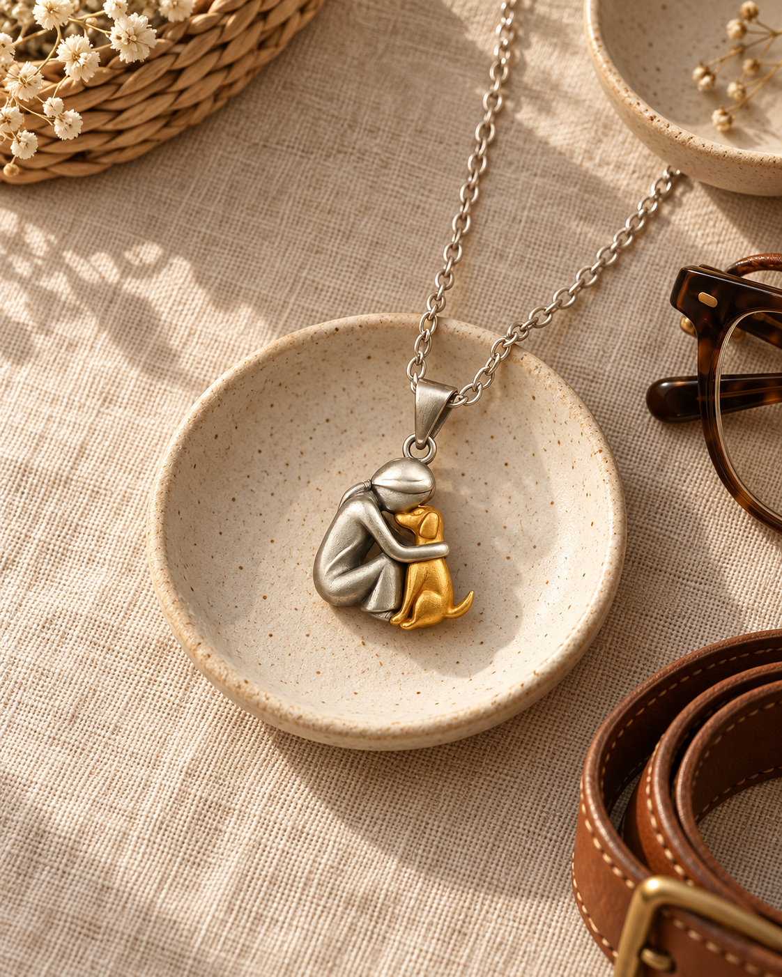 Lydia | Two-Tone Pendant Necklace