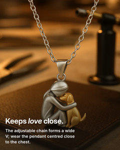 Lydia | Two-Tone Pendant Necklace fit and sizes