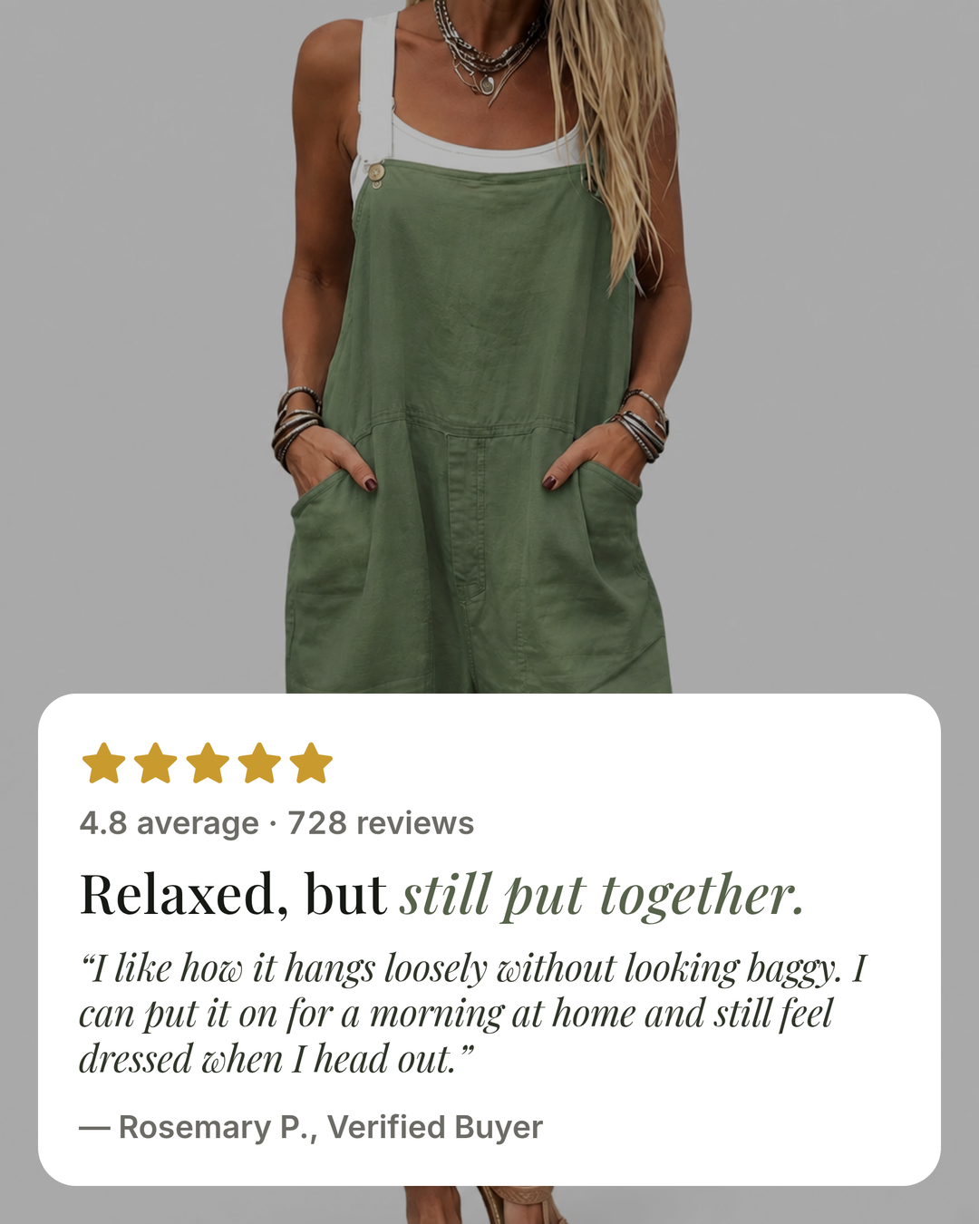 Mabli | Relaxed Everyday Jumpsuit five star customer review