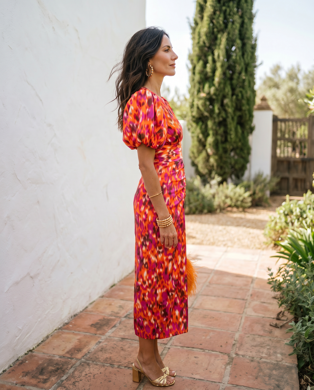 Quinn | Tummy-Flattering Floral Midi Dress