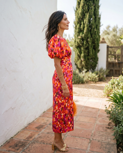 Quinn | Tummy-Flattering Floral Midi Dress