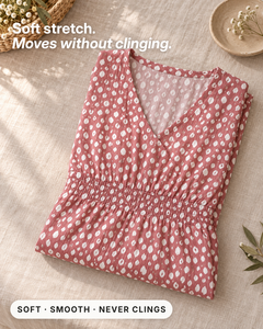 Marita | Elegant Midi Dress fabric close-up
