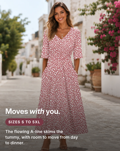 Marita | Elegant Midi Dress fit and sizes