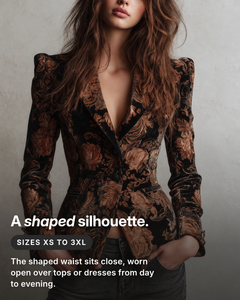 Marsha | Ornate Floral Tailored Blazer fit and sizes