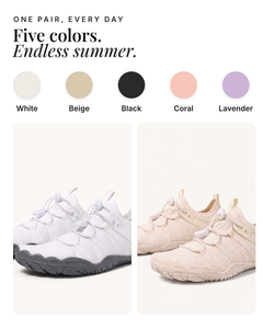Matty | Zero-Drop Training Shoes available in 5 colours: white, beige, black, coral, lavender