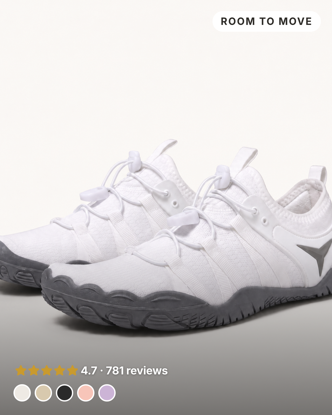 Matty | Zero-Drop Training Shoes in white