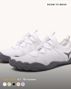 Matty | Zero-Drop Training Shoes in white