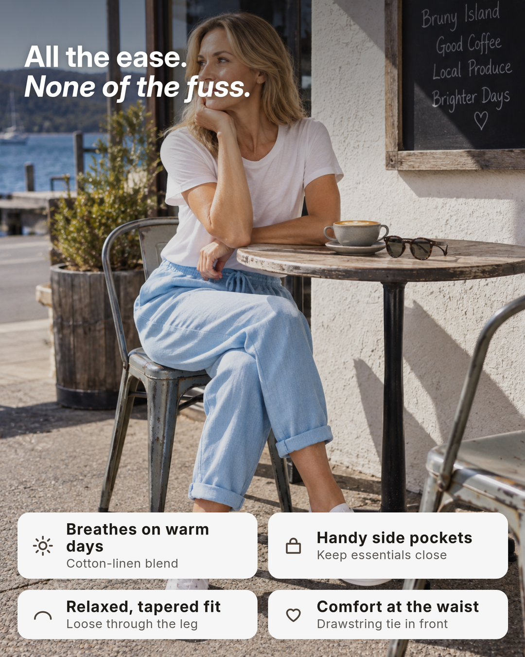 Mya | Relaxed Cotton-Linen Trouser benefits