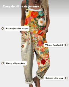 Narelle | Printed Wide-Leg Overalls details