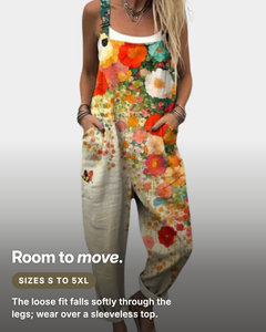 Narelle | Printed Wide-Leg Overalls fit and sizes