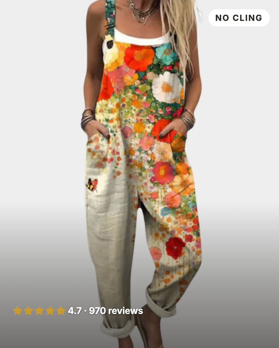 Narelle | Printed Wide-Leg Overalls in multicolour