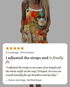 Narelle | Printed Wide-Leg Overalls five star customer review