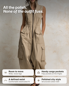 Nettie | Utility Cargo Zip Jumpsuit benefits