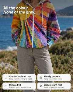 Nika | Sunburst Print Jacket benefits