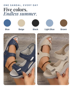 Norma | Orthopaedic Support Sandal available in 5 colours: blue, beige, black, light blue, brown