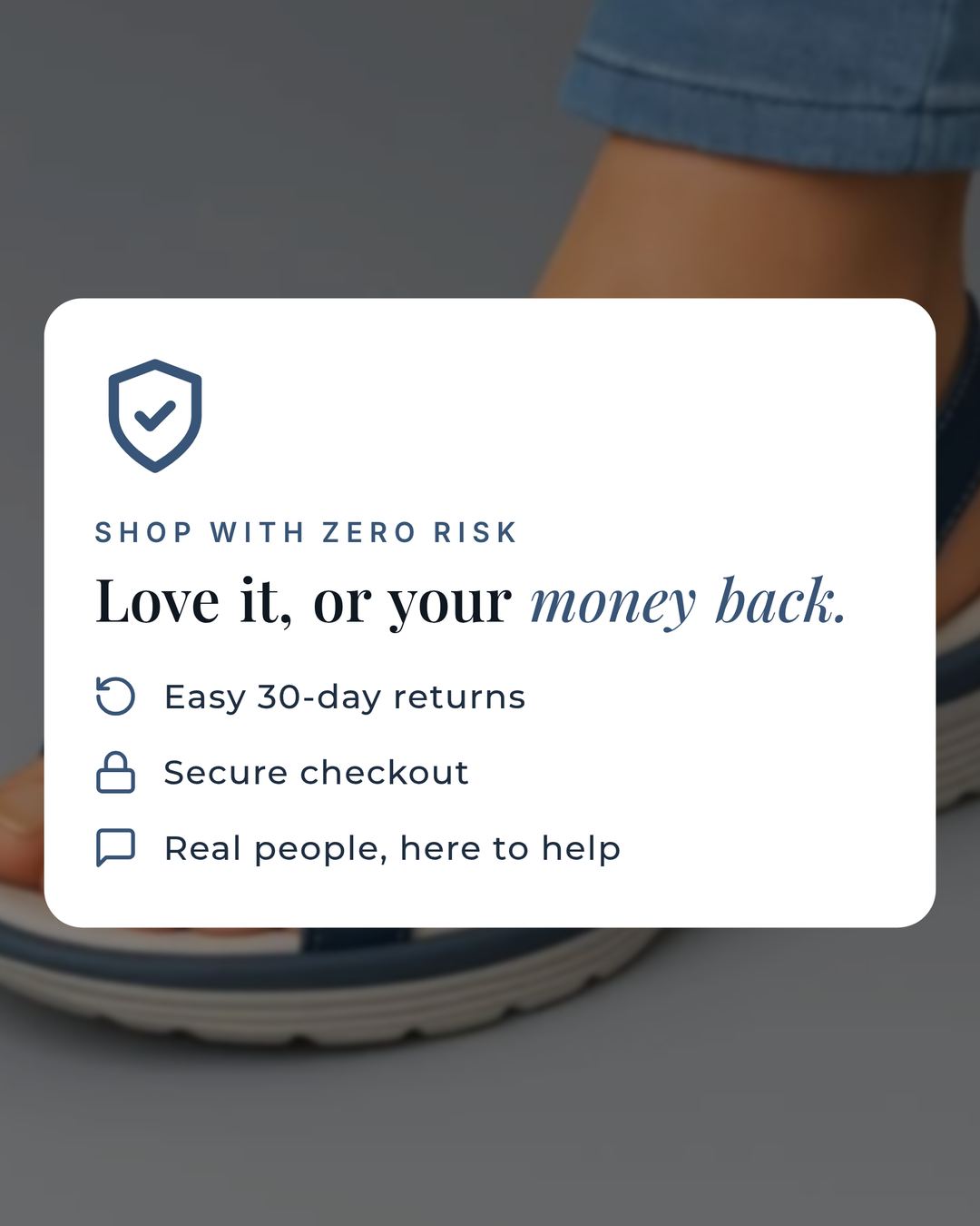 Norma | Orthopaedic Support Sandal money-back guarantee
