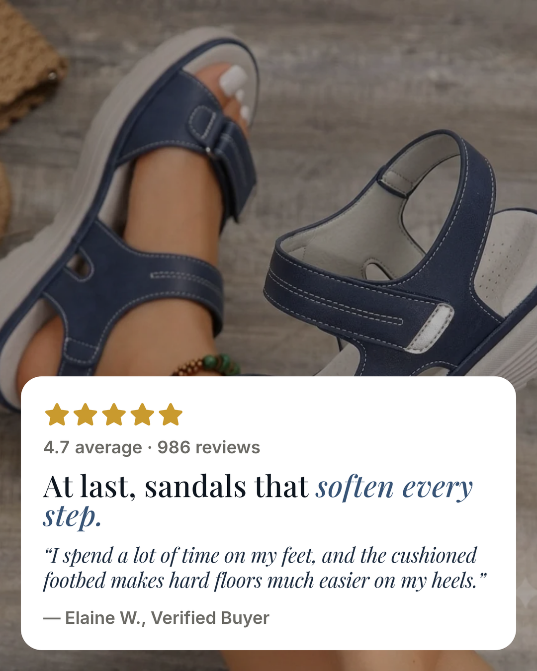 Norma | Orthopaedic Support Sandal five star customer review