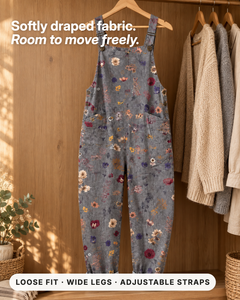 Oighrig | Printed Jumpsuit Loose Fit fabric close-up